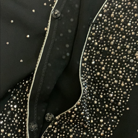 Black embezzled abaya Eid Abaya - Picture 7 of 7